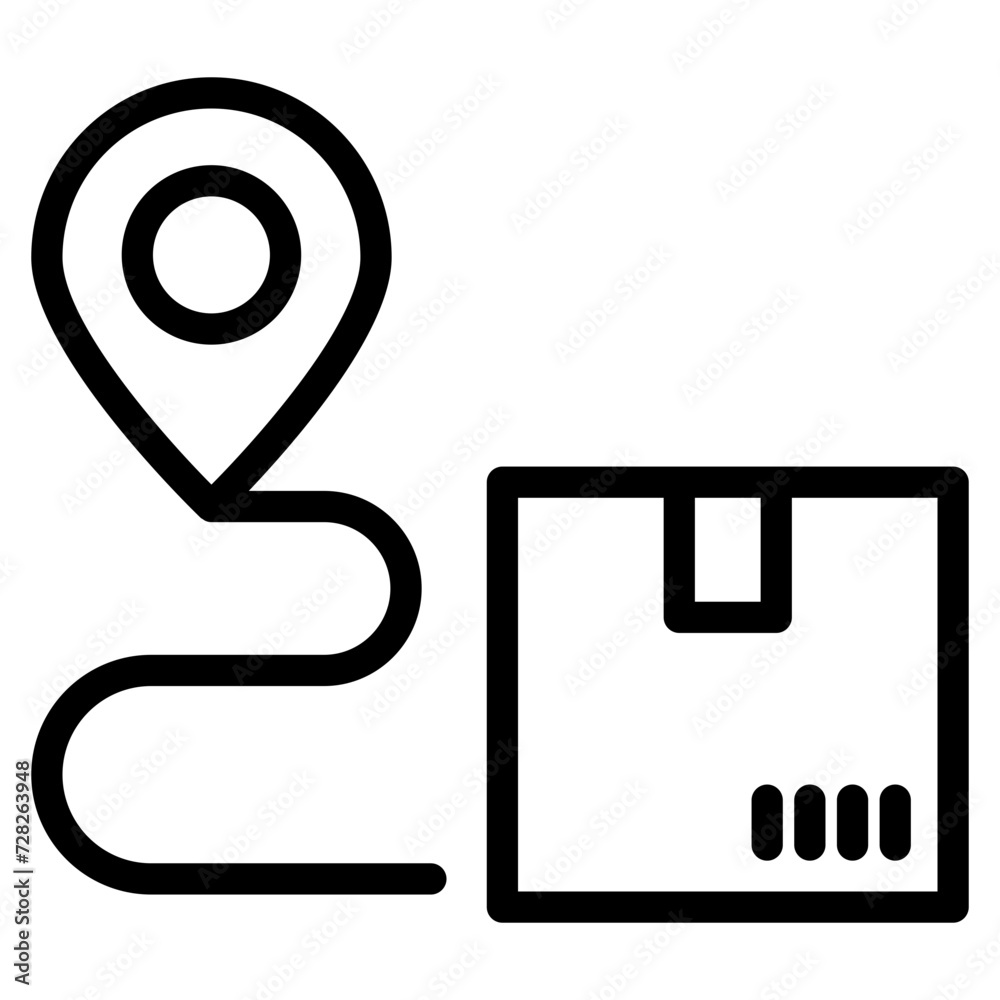 Delivery Services, route delivery icon Delivery Services, route delivery icon