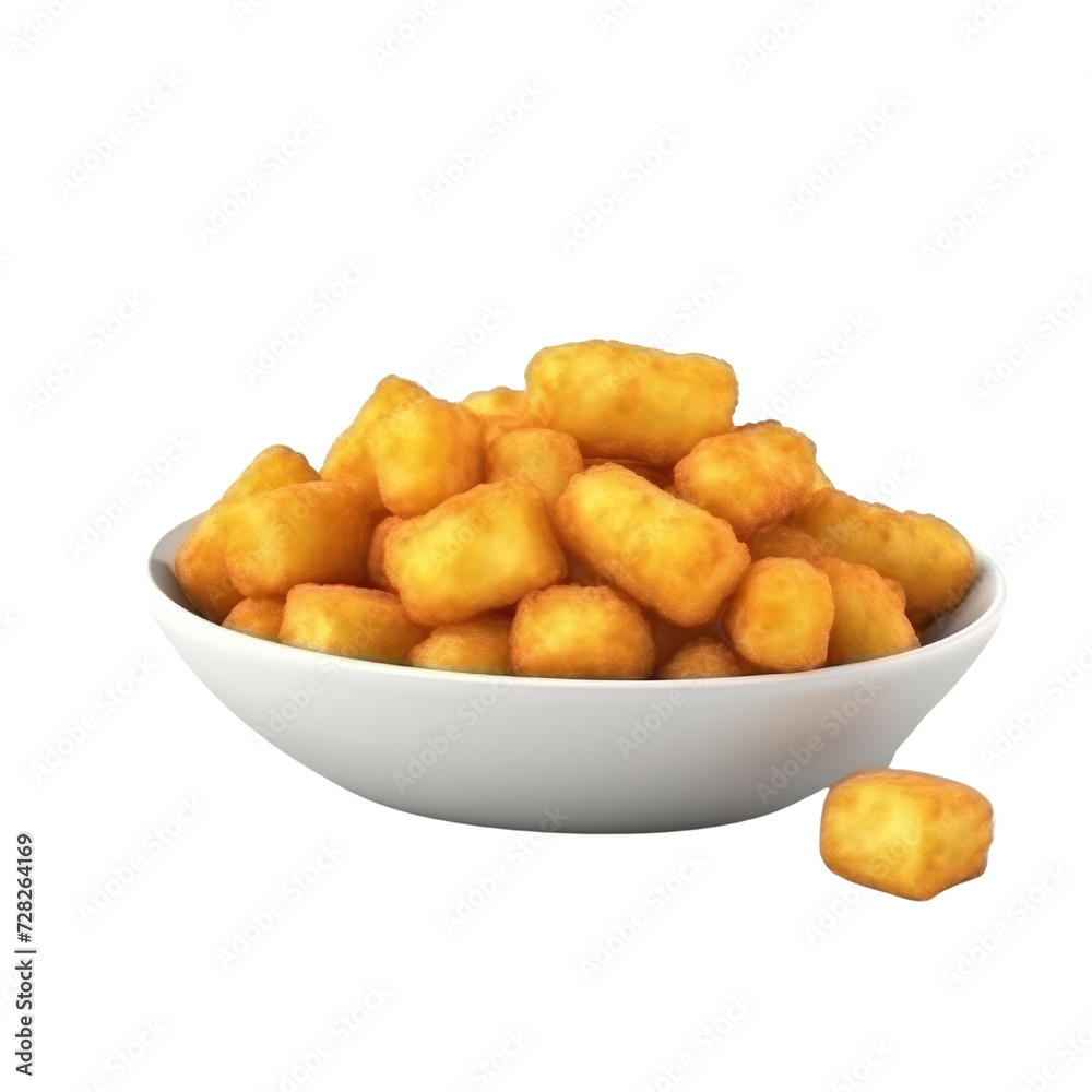Fried Cheese Curds PNG Cutout, Generative AI Fried Cheese Curds PNG Cutout, Generative AI