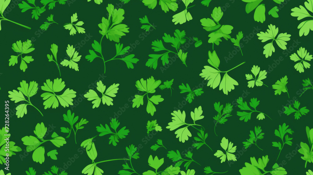 Small Cilantro,  pattern banner wallpaper