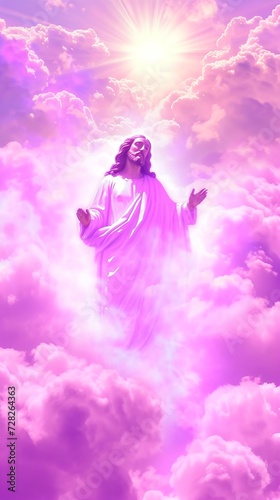 jesus in the clouds
