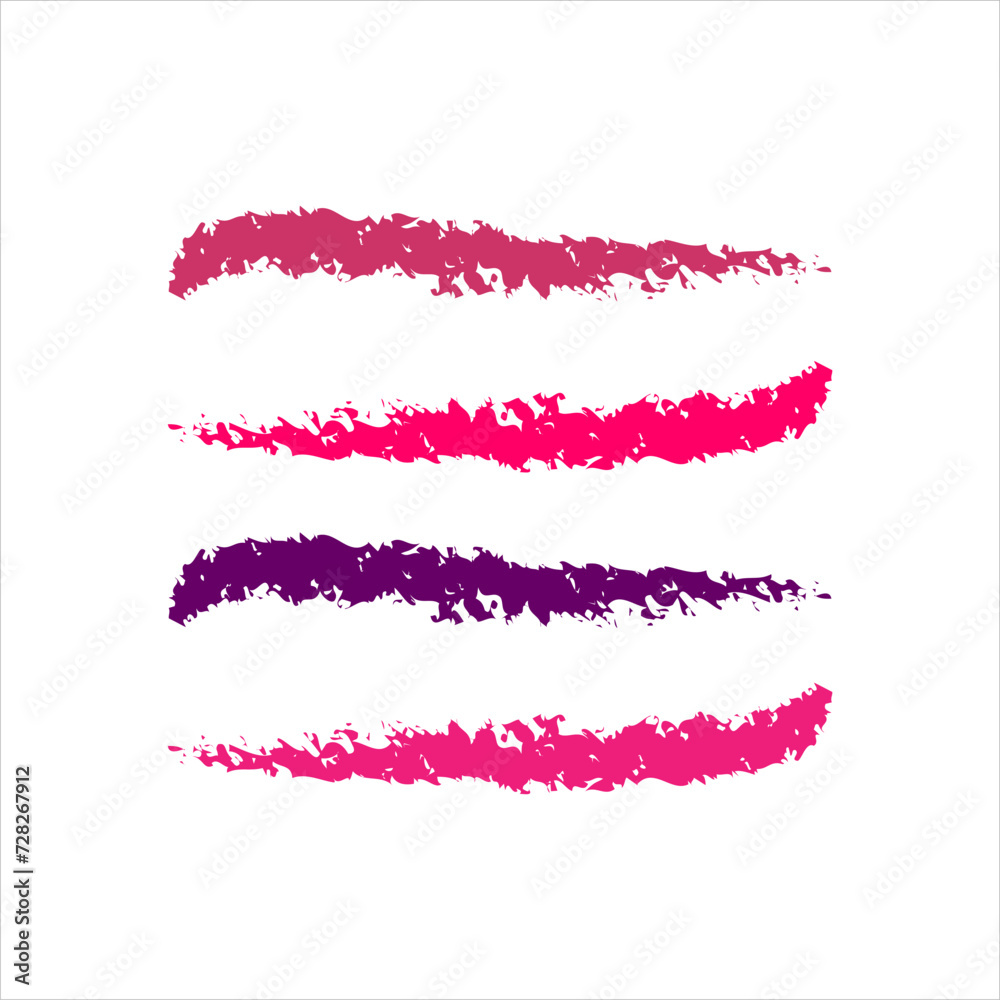 Straight horizontal line charcoal pencil. Vector set of black scribble strokes. Colorful and assorted charcoal texture lines, isolated on white background Straight horizontal line charcoal pencil. Vector set of black scribble strokes. Colorful and assorted charcoal texture lines, isolated on white background