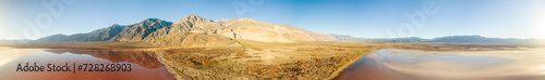 Red Water, Salt Lake, Saline Valley, Death Valley National Park, Mineral Colored