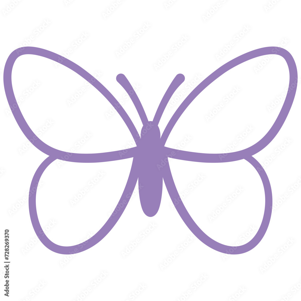 Naklejka premium Purple Butterfly