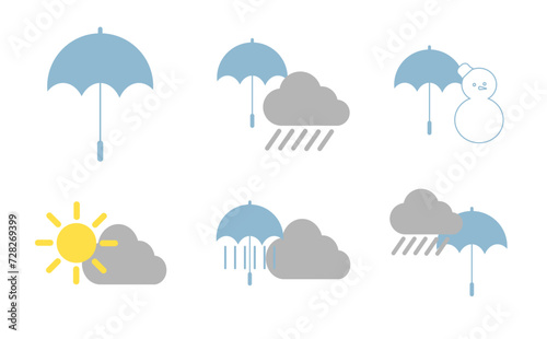 雨のち天気予報マーク