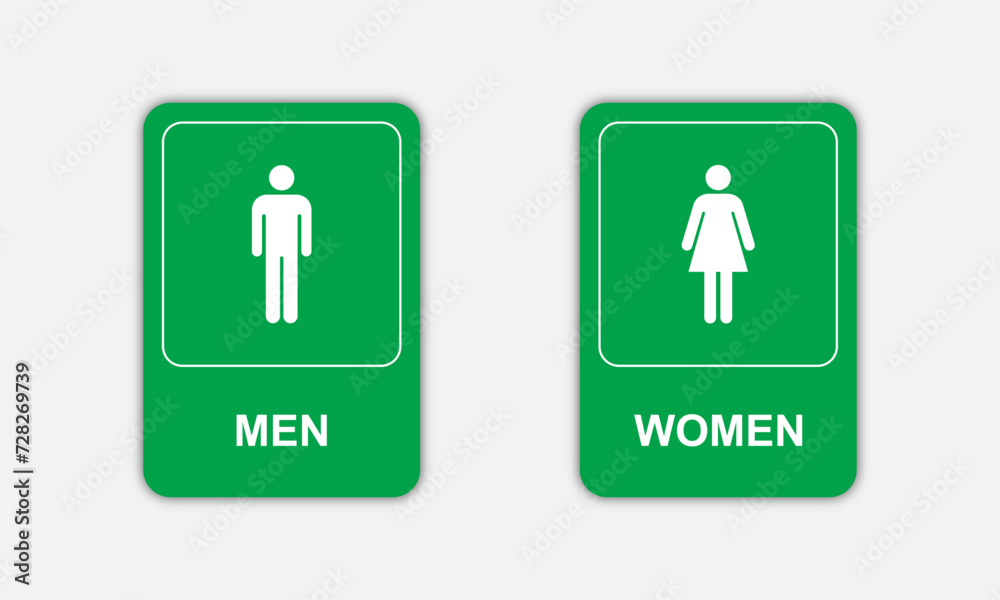 vector toilet signs on wall men and women vector toilet signs on wall men and women