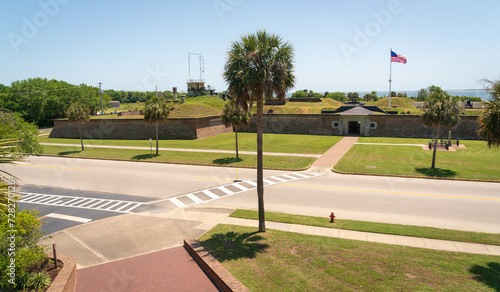 Wallpaper Mural Fort Moultrie, small fortifications and ammunitions bunkers that run along the coast of Sullivan's Island, South Carolina Torontodigital.ca