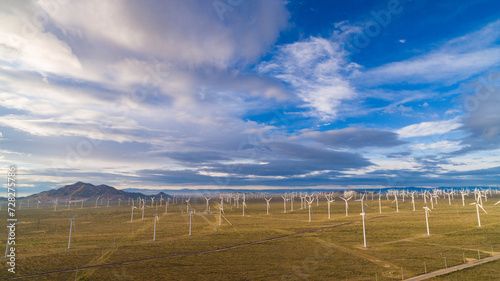 Windmills, Sustainable Energy, Mojave California, Drone Aerial Shots