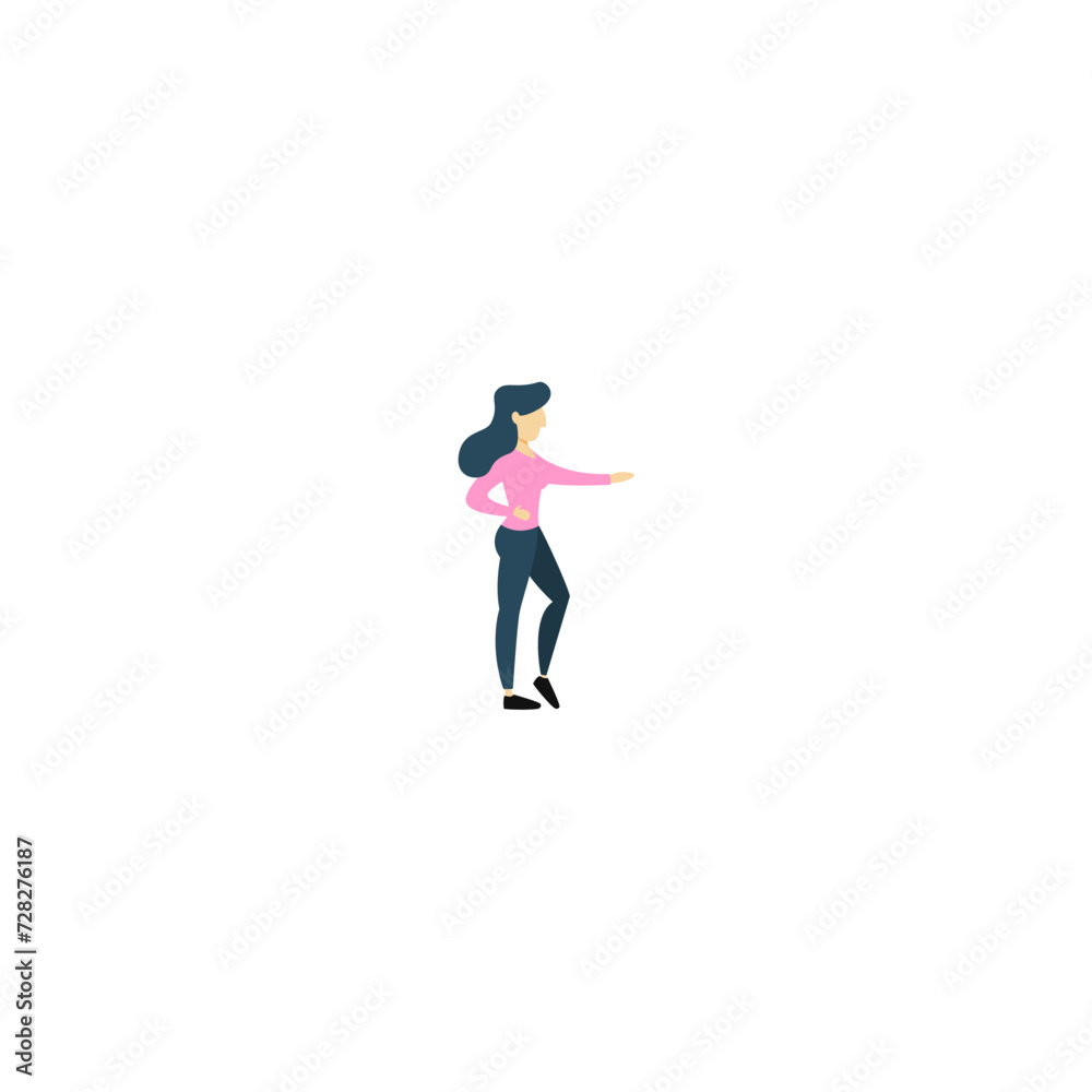 pose of a person walking casually in pink clothes person pose of a person walking casually in pink clothes person