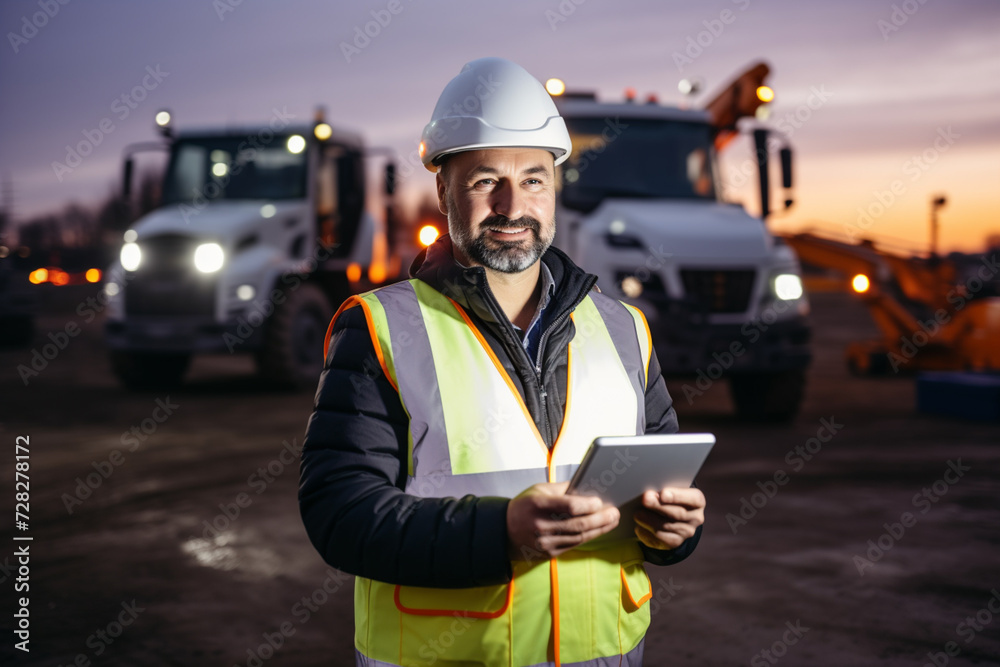 Obraz premium Construction worker