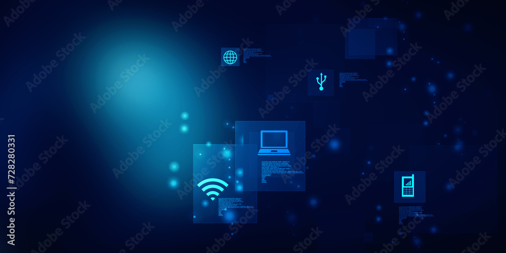 Digital Abstract technology background,2d illustration Digital Abstract technology background,2d illustration