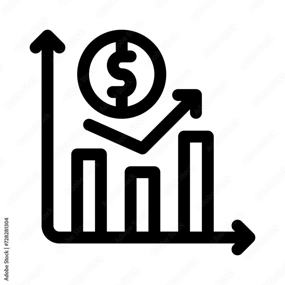trading line icon trading line icon