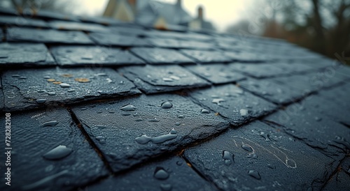 Roof with scribble expressing creativity and individuality in an unexpected canvas, roof inspection picture