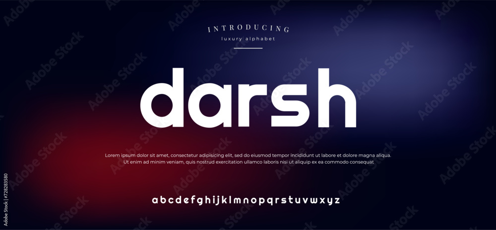Darsh Modern alphabet fonts. Typography, Technology, Lettering, Elegant, Fashion, Designs, Serif fonts, Uppercase. Vector illustration Darsh Modern alphabet fonts. Typography, Technology, Lettering, Elegant, Fashion, Designs, Serif fonts, Uppercase. Vector illustration