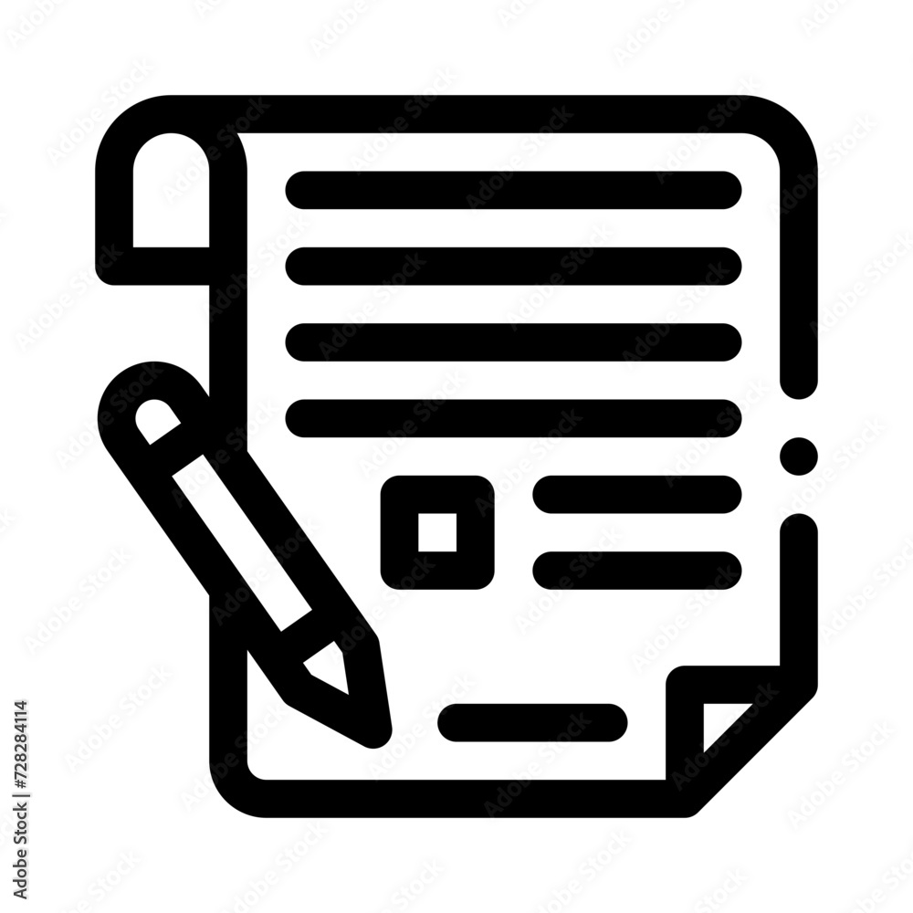 exam line icon exam line icon