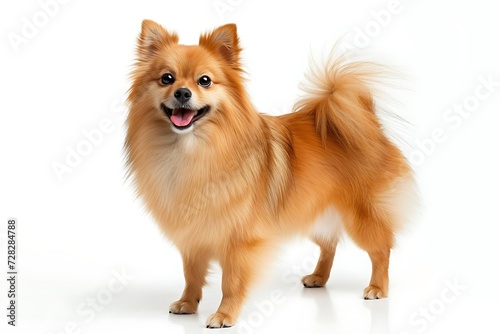 german spitz breed dog isolated on white background