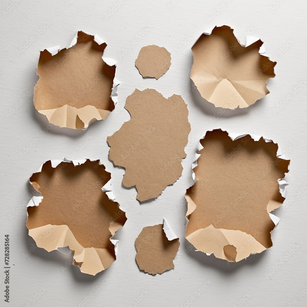 Ripped Paper Collection: A Study of Texture and Form Ripped Paper Collection: A Study of Texture and Form