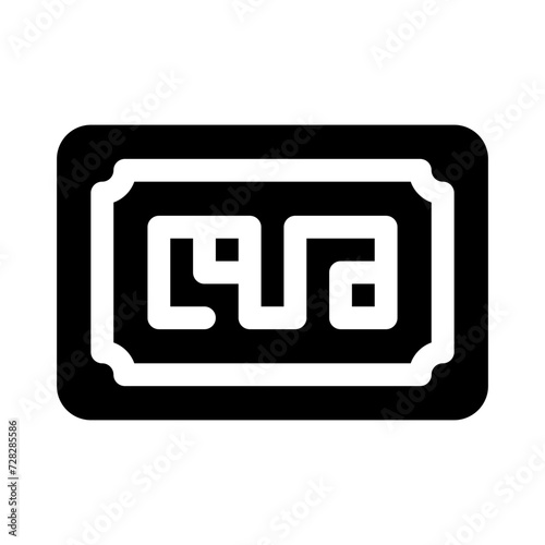 calligraphy glyph icon