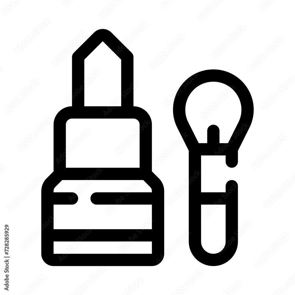 lipstick line icon lipstick line icon