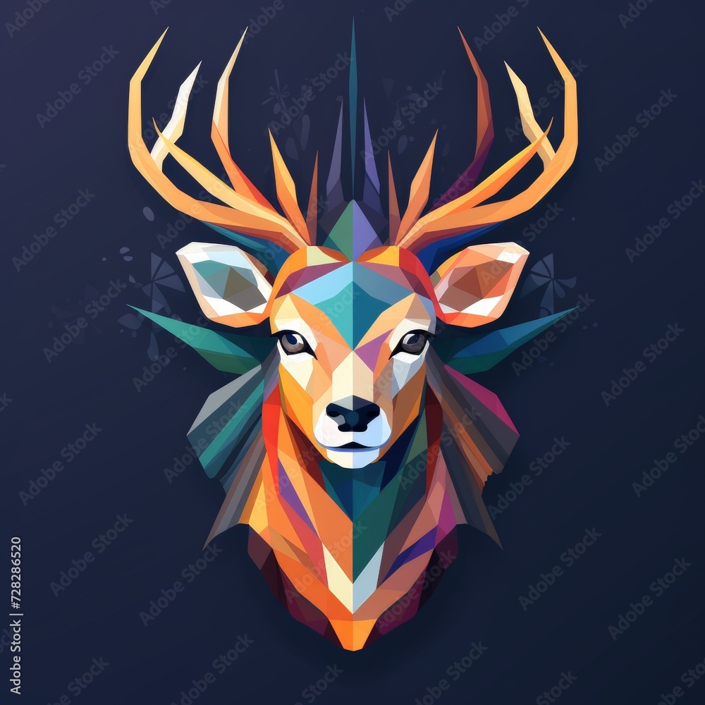 flat vector logo animal color abstract lion tiger wolf deer
fox sport minimal logo