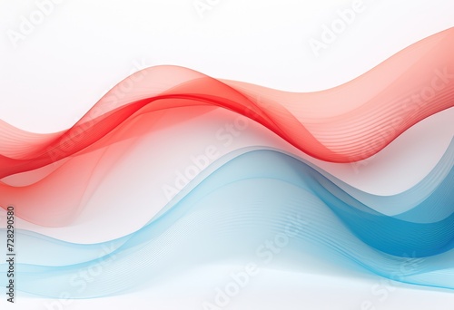 abstract background with blue and red waved lines for brochure, website, flyer design