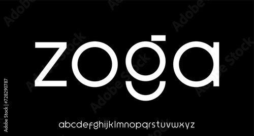 modern, futuristic modern geometric font	
