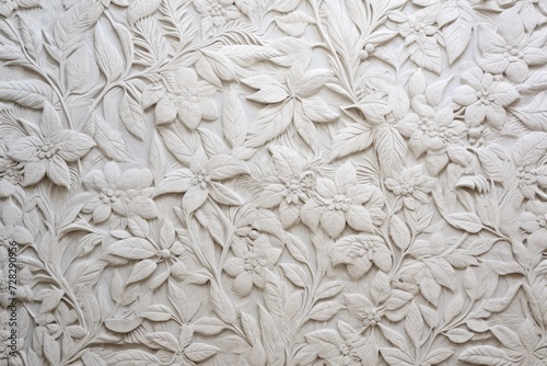 Decorative stucco on the wall as a background texture.