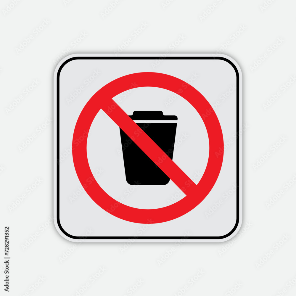 vector sign not to throw rubbish vector sign not to throw rubbish