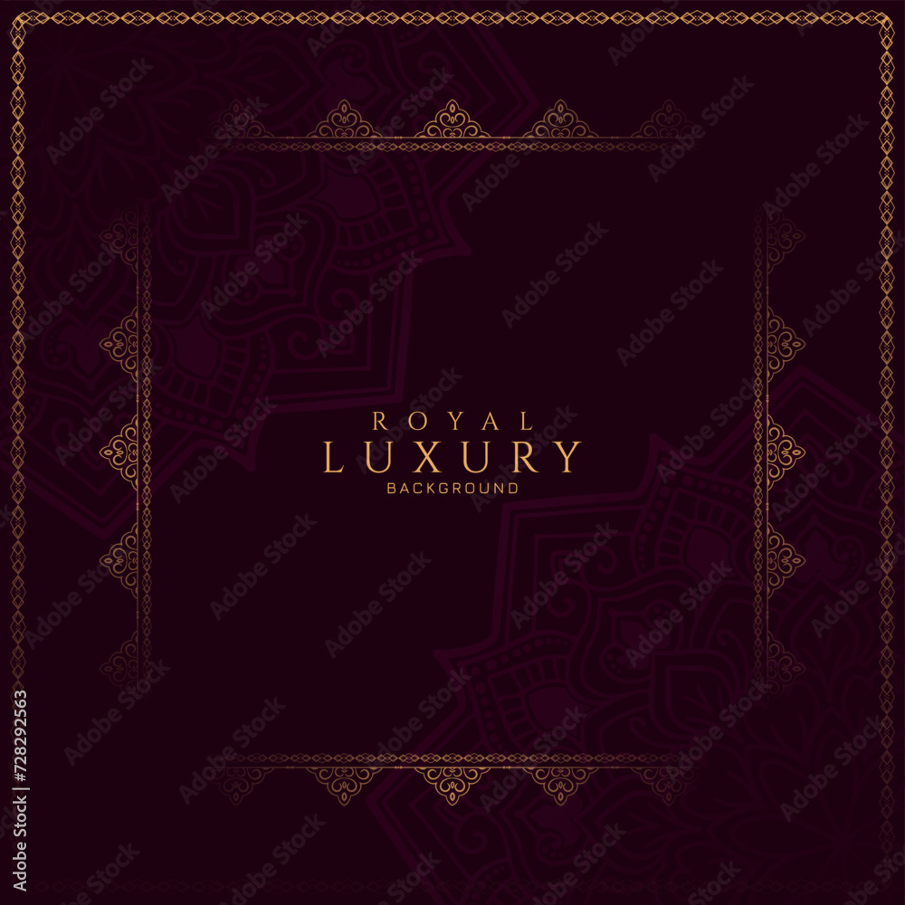 Fototapeta premium Elegant decorative floral frame classic background