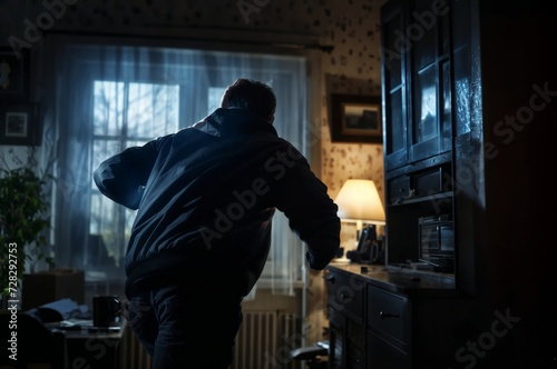 Capturing Footage of Burglar's House Break-in with Security Camera © Vera