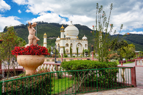 Replica of Taj Mahal, Jaime Duque Park, family-oriented amusement park located in the Tocancipa municipality of the Metropolitan Area of Bogota, Colombia. photo