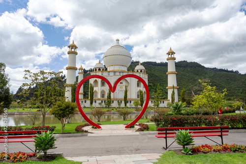 Replica of Taj Mahal, Jaime Duque Park, family-oriented amusement park located in the Tocancipa municipality of the Metropolitan Area of Bogota, Colombia. photo