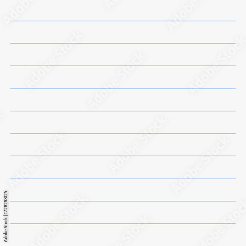 sheet of paper on a white background