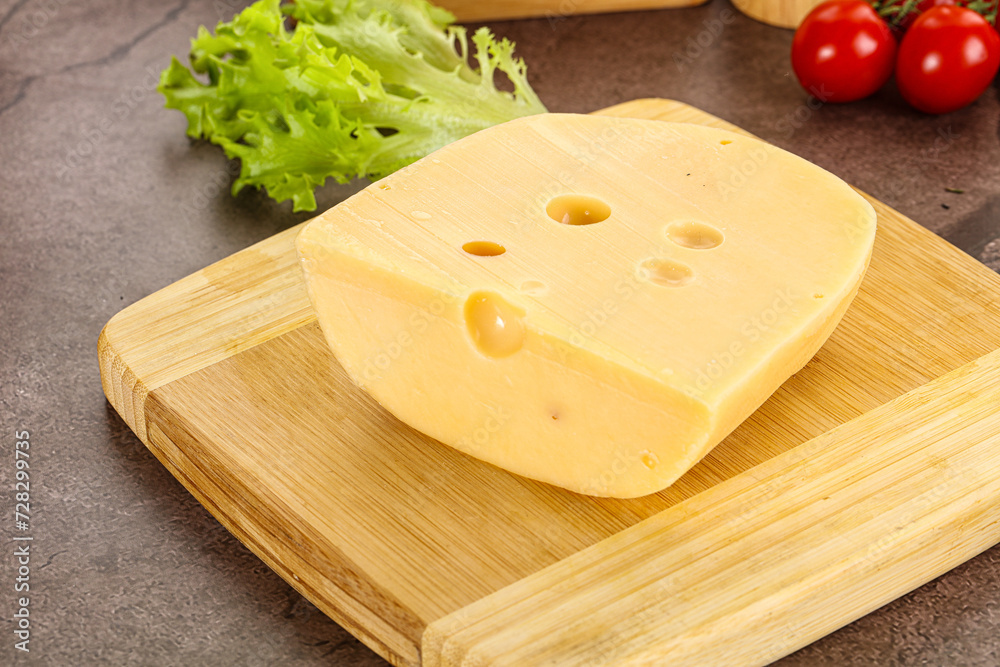 Gourmet Maasdam cheese with hole Gourmet Maasdam cheese with hole
