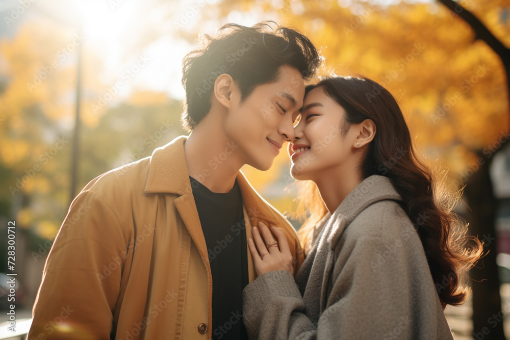 Naklejka premium couple