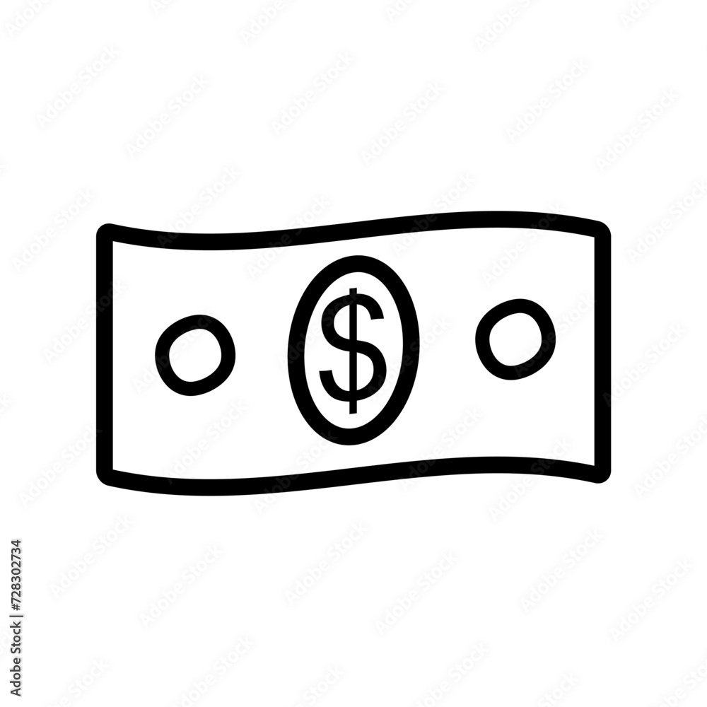 Paper money icon design vector template Paper money icon design vector template