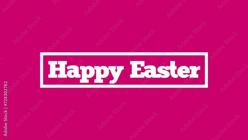 A festive pink background with the joyful message Happy Easter in a simple white font, neatly centered, radiating the holiday spirit A festive pink background with the joyful message Happy Easter in a simple white font, neatly centered, radiating the holiday spirit