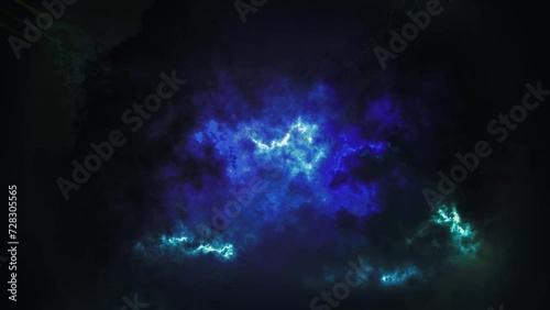 ループ背景・星雲（青）