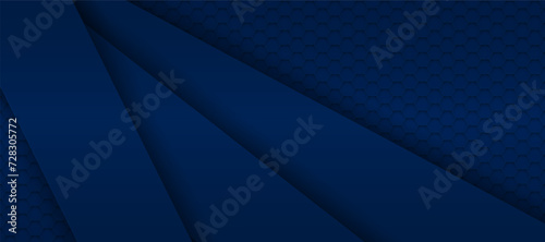 blue hexagon material modern background