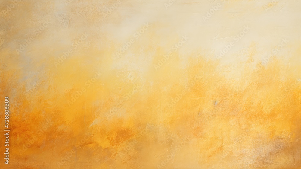 Golden Hues Abstract Art - Textured Yellow and Orange Canvas Generative AI