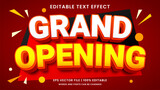 Grand opening 3d editable text effect