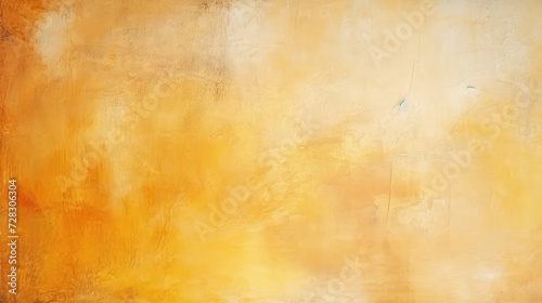 Golden Hues Abstract Art - Textured Yellow and Orange Canvas Generative AI