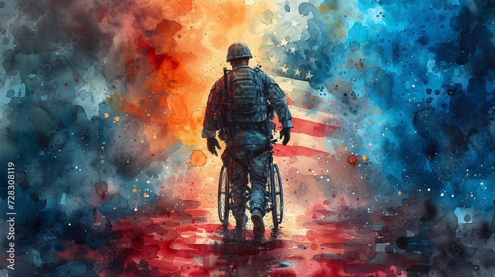 Walking the American Dream A Soldier's Journey Generative AI