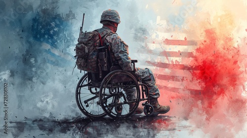 Wheelchair Warrior A Veteran's Journey Generative AI