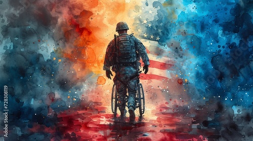 Walking the American Dream A Soldier's Journey Generative AI © Bipul
