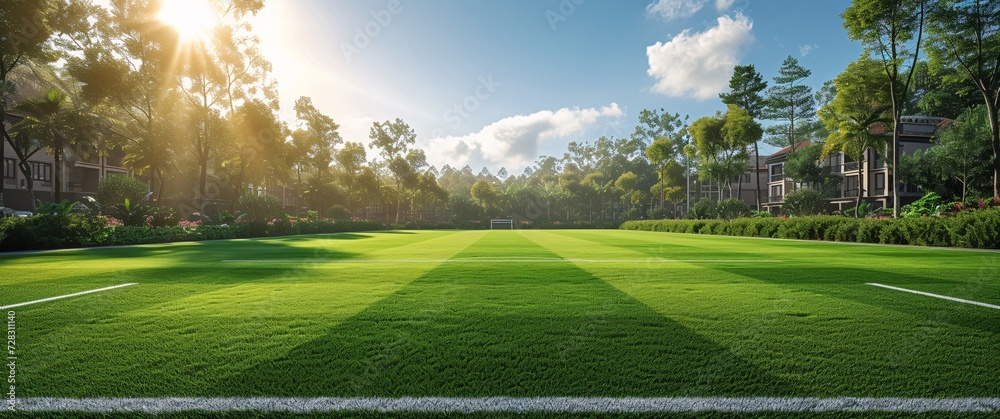 Sunny Afternoon Soccer Match Generative AI Sunny Afternoon Soccer Match Generative AI