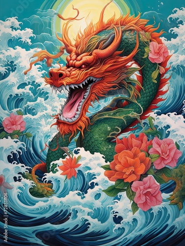 Asian Dragon Festival: Art Island Showcase of Festive Dragons on Secluded Islands.