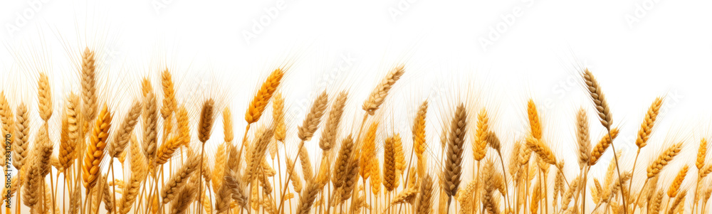 Golden wheat field panorama on a bright summer day Golden wheat field panorama on a bright summer day