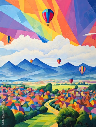 Colorful Kite Festival Scenes: A Modern Landscape of Contemporary Kite Art