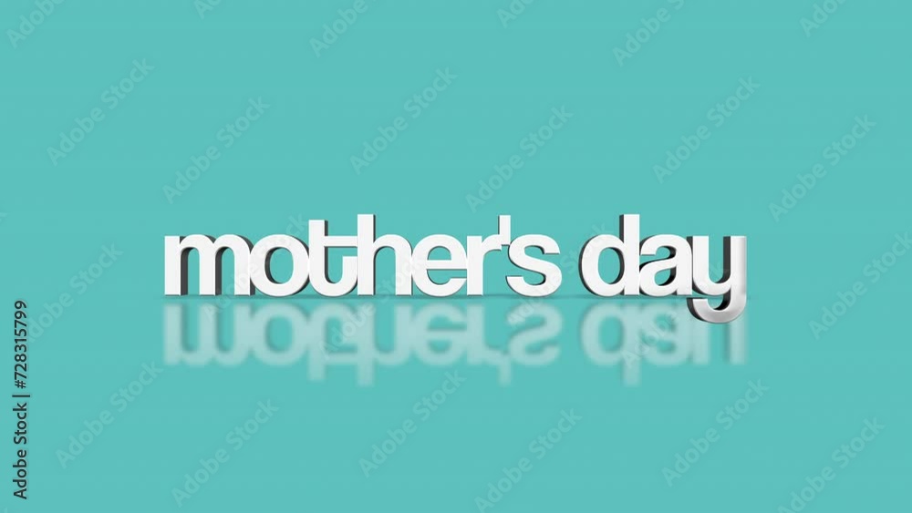 A minimalist text design for Mother's Day, with elegant white letters floating on a serene blue background, bordered by clean lines for a refined look A minimalist text design for Mother's Day, with elegant white letters floating on a serene blue background, bordered by clean lines for a refined look
