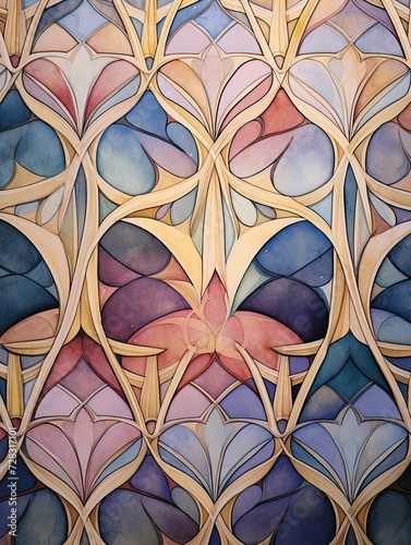 Intricate Arabesque Patterns at Dawn: Embracing Early Morning Vibes